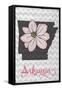 Arkansas - State Flower - Apple Blossom-Lantern Press-Framed Stretched Canvas