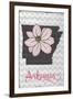 Arkansas - State Flower - Apple Blossom-Lantern Press-Framed Art Print