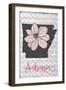 Arkansas - State Flower - Apple Blossom-Lantern Press-Framed Art Print
