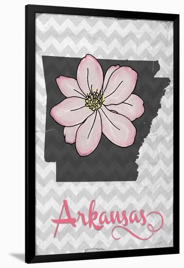 Arkansas - State Flower - Apple Blossom-Lantern Press-Framed Art Print