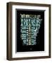 Arkansas Word Cloud 1-NaxArt-Framed Art Print