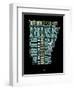 Arkansas Word Cloud 1-NaxArt-Framed Art Print