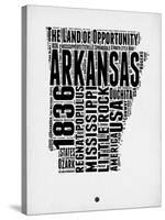 Arkansas Word Cloud 2-NaxArt-Stretched Canvas