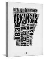 Arkansas Word Cloud 2-NaxArt-Stretched Canvas