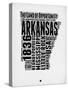 Arkansas Word Cloud 2-NaxArt-Stretched Canvas