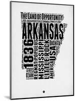 Arkansas Word Cloud 2-NaxArt-Mounted Art Print