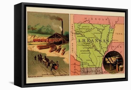 Arkansas-Arbuckle Brothers-Framed Stretched Canvas