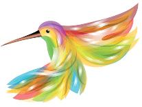 Hummingbird-Arkela-Laminated Art Print