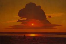 Red Sunset on the Dnieper, 1905-1908-Arkhip Ivanovich Kuindzhi-Framed Giclee Print