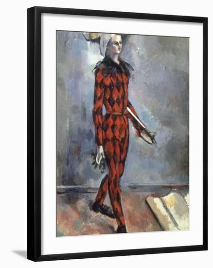 Arlequin, early 1890s-Paul Cézanne-Framed Giclee Print