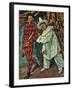 Arlequin Et Pierrot, 1888-Paul Cézanne-Framed Giclee Print