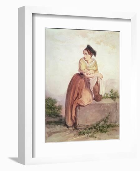 Arlesienne from the Time of Daudet and Bizet-Joseph Bonaventure Laurens-Framed Giclee Print