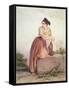 Arlesienne from the Time of Daudet and Bizet-Joseph Bonaventure Laurens-Framed Stretched Canvas