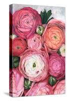 Arleth ranunculus bouquet in warm pink-Rosana Laiz Garcia-Stretched Canvas
