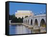 Arlington Memorial Bridge and Lincoln Memorial in Washington, DC-Rudy Sulgan-Framed Stretched Canvas