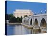 Arlington Memorial Bridge and Lincoln Memorial in Washington, DC-Rudy Sulgan-Stretched Canvas