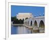 Arlington Memorial Bridge and Lincoln Memorial in Washington, DC-Rudy Sulgan-Framed Photographic Print