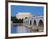 Arlington Memorial Bridge and Lincoln Memorial in Washington, DC-Rudy Sulgan-Framed Photographic Print