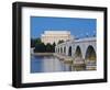 Arlington Memorial Bridge and Lincoln Memorial in Washington, DC-Rudy Sulgan-Framed Photographic Print