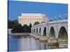 Arlington Memorial Bridge and Lincoln Memorial in Washington, DC-Rudy Sulgan-Stretched Canvas