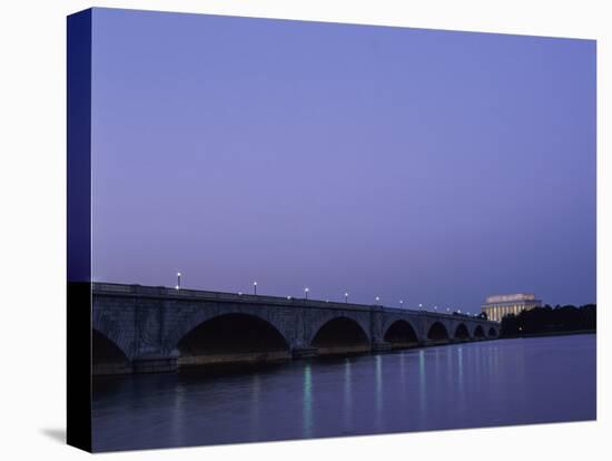 Arlington Memorial Bridge Lincoln Memorial Washington, D.C. USA-null-Stretched Canvas