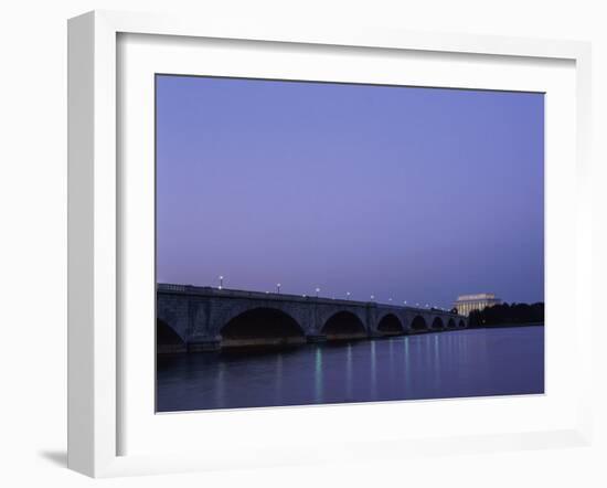 Arlington Memorial Bridge Lincoln Memorial Washington, D.C. USA-null-Framed Photographic Print