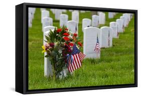 Arlington National Cemetery during Memorial Day - Washington DC United States-Orhan-Framed Stretched Canvas