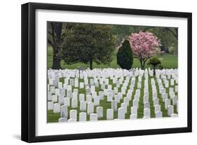 Arlington National Cemetery Headstones, Arlington, Virginia, USA-Jaynes Gallery-Framed Photographic Print