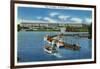 Arlington, Virginia, Panoramic View of the Pentagon from the Water-Lantern Press-Framed Art Print