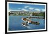 Arlington, Virginia, Panoramic View of the Pentagon from the Water-Lantern Press-Framed Art Print