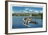 Arlington, Virginia, Panoramic View of the Pentagon from the Water-Lantern Press-Framed Art Print