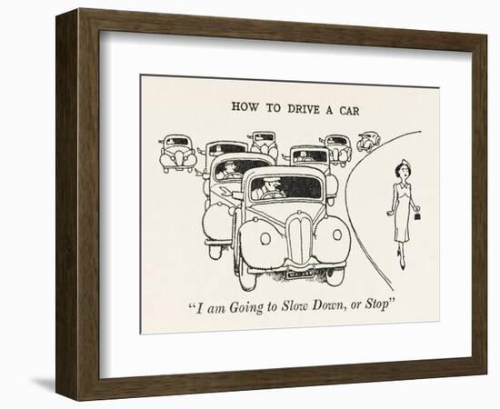 Arm Signaling-William Heath Robinson-Framed Art Print