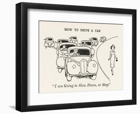 Arm Signaling-William Heath Robinson-Framed Art Print