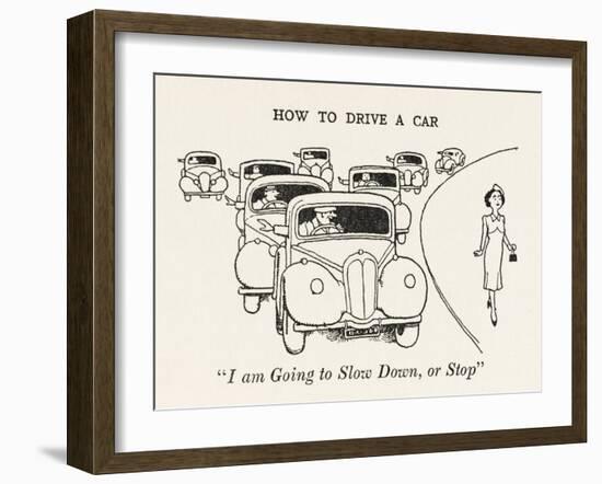 Arm Signaling-William Heath Robinson-Framed Art Print