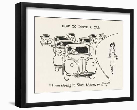 Arm Signaling-William Heath Robinson-Framed Art Print