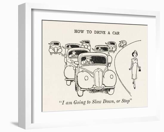 Arm Signaling-William Heath Robinson-Framed Art Print