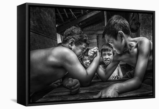 Arm Wrestle-Beni Arisandi-Framed Stretched Canvas