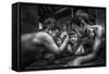 Arm Wrestle-Beni Arisandi-Framed Stretched Canvas