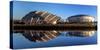 Armadillo and Hydro, Pacific Quay, Glasgow, Scotland, United Kingdom, Europe-Karen Deakin-Stretched Canvas