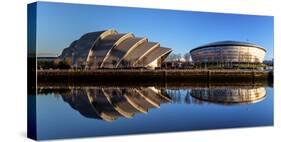 Armadillo and Hydro, Pacific Quay, Glasgow, Scotland, United Kingdom, Europe-Karen Deakin-Stretched Canvas