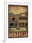 Armadillo Retro Travel-null-Framed Art Print