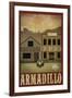 Armadillo Retro Travel-null-Framed Art Print