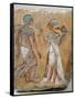 Armana Style Relief of a Royal Couple-null-Framed Stretched Canvas