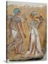 Armana Style Relief of a Royal Couple-null-Stretched Canvas