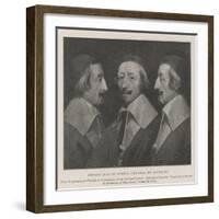 Armand Jean Du Plessis, Cardinal De Richelieu-Philippe De Champaigne-Framed Giclee Print