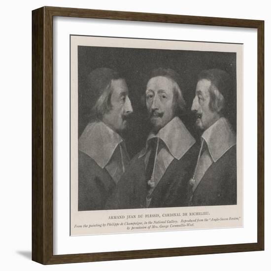 Armand Jean Du Plessis, Cardinal De Richelieu-Philippe De Champaigne-Framed Giclee Print