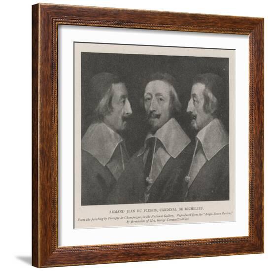Armand Jean Du Plessis, Cardinal De Richelieu-Philippe De Champaigne-Framed Giclee Print