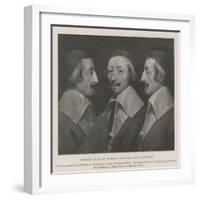 Armand Jean Du Plessis, Cardinal De Richelieu-Philippe De Champaigne-Framed Giclee Print