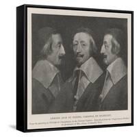 Armand Jean Du Plessis, Cardinal De Richelieu-Philippe De Champaigne-Framed Stretched Canvas
