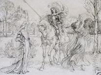 Greeting the Knight, C1880-1932-Armand Point-Giclee Print